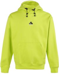 Nike - Acg Therma-Fit Solid Color Logo Embroidered Hooded Long Sleeves Fluorescent - Lyst