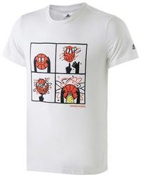 adidas - Basketball Cartoon Printing Short Sleeve - Lyst