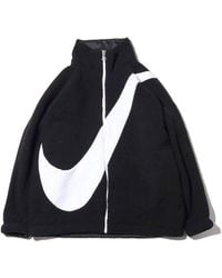 Nike - (Wmns) Big Swoosh Large Logo Lamb's Wool Reversible Jacket Us Edition - Lyst