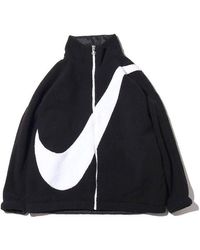 Nike - Big Swoosh Large Logo Lamb's Wool Reversible Jacket Us Edition - Lyst