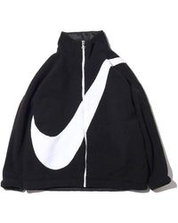 Nike - (Wmns) Big Swoosh Large Logo Lamb's Wool Reversible Jacket Us Edition - Lyst