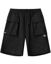 Fila - Athletics Solid Color Casual Sports Woven Shorts - Lyst