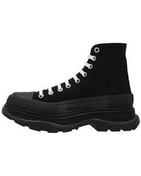 McQueen - Tread Slick Canvas High Top Sneakers - Lyst