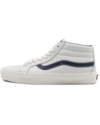 Vans - Sk8-mid Mid-top Casual Skate Shoes White - Lyst