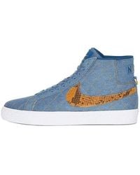 Nike - X Supreme Zoom Sb Blazer Mid Qs 'Denim' - Lyst