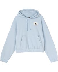 Nike - Casual Sports Knit Loose Hoodie Short Blue - Lyst