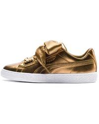 PUMA - (Wmns) Basket Heart Luxe Retro Casual Skateboarding Shoes - Lyst