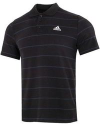 adidas - Fi Stripe Polo Athleisure Casual Sports Short Sleeve Polo Shirt - Lyst