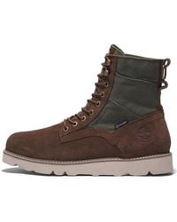Timberland - Vibram Waterproof Leather And Fabric Boots 'Dark Suede' - Lyst