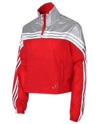 adidas - (Wmns) Urban Anorak Tatting Stitching Hooded Jacket - Lyst