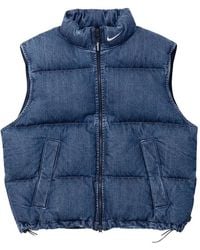 Supreme - X Nike Denim Puffer Vest - Lyst
