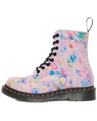 Dr. Martens - 1460 Pascal Rainbow Suede Lace Up Boots - Lyst