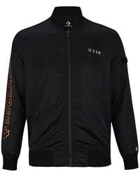 Converse - Casual Sports Stand Collar Baseball Jacket - Lyst