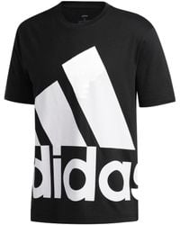 adidas - Large Logo Printing Short Sleeve - Lyst