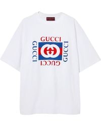 Gucci - Cotton Jersey T-Shirt With Print - Lyst