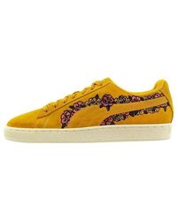 PUMA - Suede Tol Embroidery Floral Lace Up Casual Shoes - Lyst