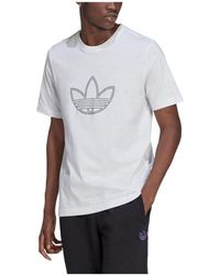 adidas - Originals Outline Logo T Logo Tee - Lyst