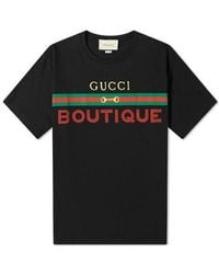 Gucci - Boutique Printing Loose Short Sleeve - Lyst