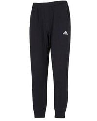 adidas - Solid Color Logo Knit Casual Bundle Feet Sports Pants/Trousers/Joggers - Lyst