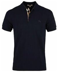 Burberry - Logo Lapel Short Sleeve Polo Shirt Navy - Lyst