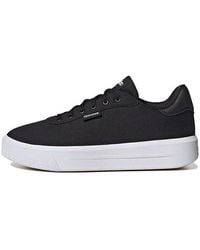 adidas - (Wmns) Court Platform Cln Shoes 'Core' - Lyst