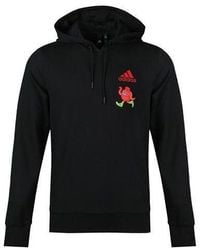 adidas - Isc Gfx Swt I Embroidered Printing Hooded Knit Sports Pullover - Lyst