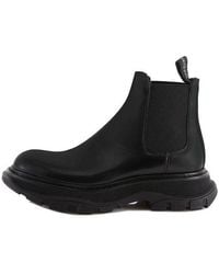 McQueen - (Wmns) Leather Chelsea Boots - Lyst