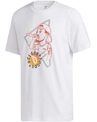 adidas - Dame Social Short Sleeve T-Shirts - Lyst