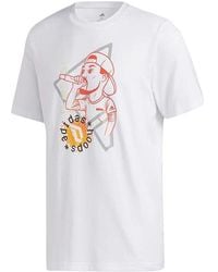 adidas - Dame Social Short Sleeve T-Shirts - Lyst