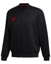 adidas - Cny Rose Jkt Back Printing Basketball Sports Jacket - Lyst