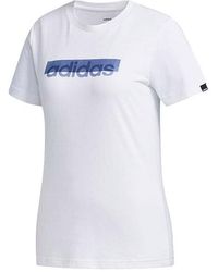 adidas - (Wmns) Boxed Logo Graphic T-Shirt Asia Sizing - Lyst