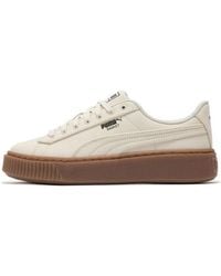 PUMA - (Wmns) Basket Platform Canvas - Lyst