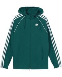 adidas - Originals Logo Colorblock Stripe Sports Jacket - Lyst