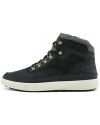 Timberland - Ashwood Park Mid Leather And Fabric Hiker Boots - Lyst