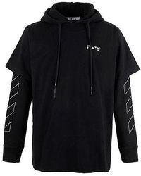 Off-White c/o Virgil Abloh - Stripe Logo Printing Sleeve Loose Fit - Lyst