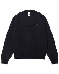 Nike - Lab Fleece Crew Solid Color Stay Warm Sports Round Neck Pullover - Lyst
