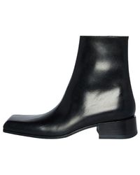 Balenciaga - Square Toe Ankle Boots - Lyst