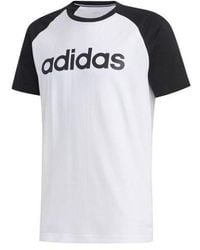 adidas - Neo Logo Printing Sports Short Sleeve - Lyst