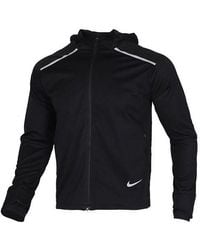 Nike - Shield Reflective Zipper Sports Hooded Jacket - Lyst
