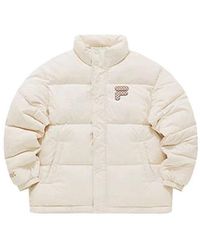 Fila - Logo Printed Down Jacket - Lyst