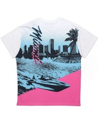 Nike - Nba Courtside City Edition Miami Heat Back Printing Sports Short Sleeve - Lyst