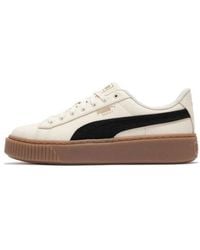 PUMA - (Wmns) Basket Platform Canvas - Lyst