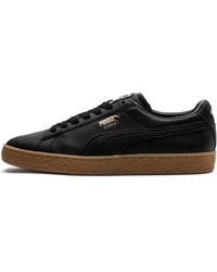 PUMA - Basket Classic Gum Deluxe Sneakers Black - Lyst