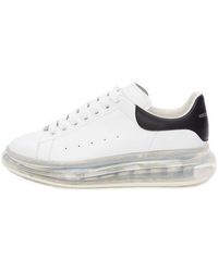 McQueen - Oversized Gel Sole Leather Platform Sneakers - Lyst