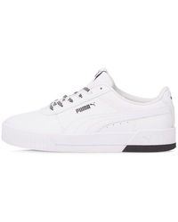 PUMA - Carina Logomania White-white-black - Lyst