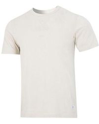 adidas - Solid Color Logo Athleisure Casual Sports Round Neck Short Sleeve T-Shirt - Lyst