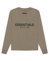 Fear Of God - Ss21 Long Sleeve T-Shirt 'Taupe' - Lyst