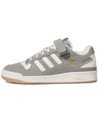 adidas - Originals Forum Low Shoes 'Charcoal Solid Cream' - Lyst