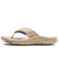 Under Armour Men's Fat Tire Flip-Flop, Sandstorm (101