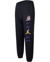 Los Angeles Lakers Nike Authentic Showtime Therma Flex Performance Pants -  Heather Black